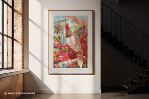 The Loft Scene Frame Mockup, a Poster Template by makeitnicemockups