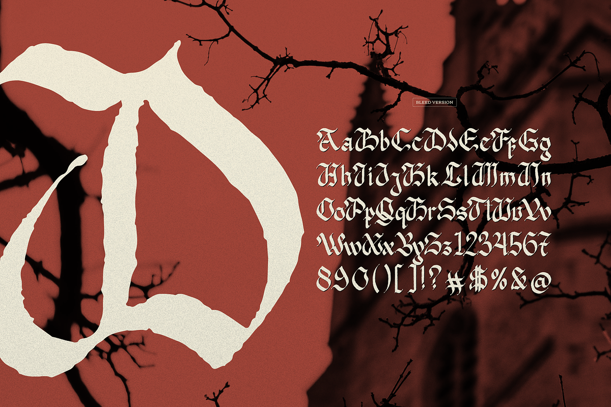 Nowdart | Blackletter Typeface, a Font by Denustudios (Photo 10 of 12)