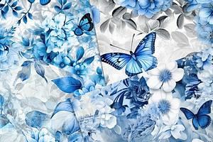 Butterfly Ballet In Blue