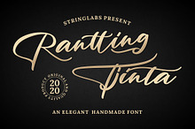 Rantting Tjinta - Handwritten Font
