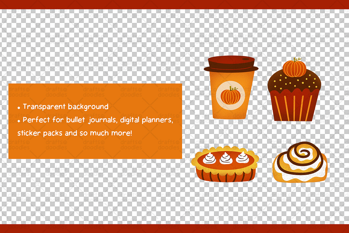 Fall Favorites Clipart Set, an Object Graphic by Drafts n Doodles (Photo 3 of 3)