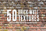 50 Brick Wall Textures, a Texture Graphic by 77 Productions (Thumbnail 1 of 6)