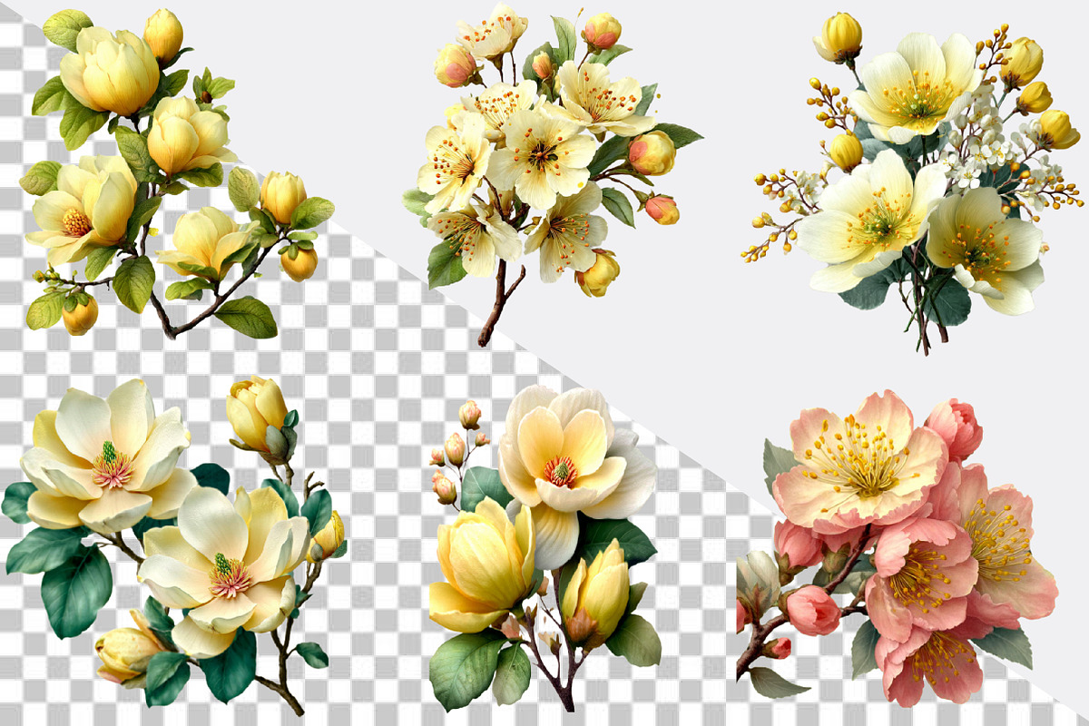 Blossom Spring Clipart Bundle., an Illustration by SVGArt (Photo 3 of 8)