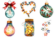 Christmas Lights Clipart, an Illustration by Daily.Designs (Thumbnail 5 of 5)