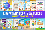 Kids Activity Book Mega Bundle, a Stationery Template by Designmela01 (Thumbnail 1 of 9)