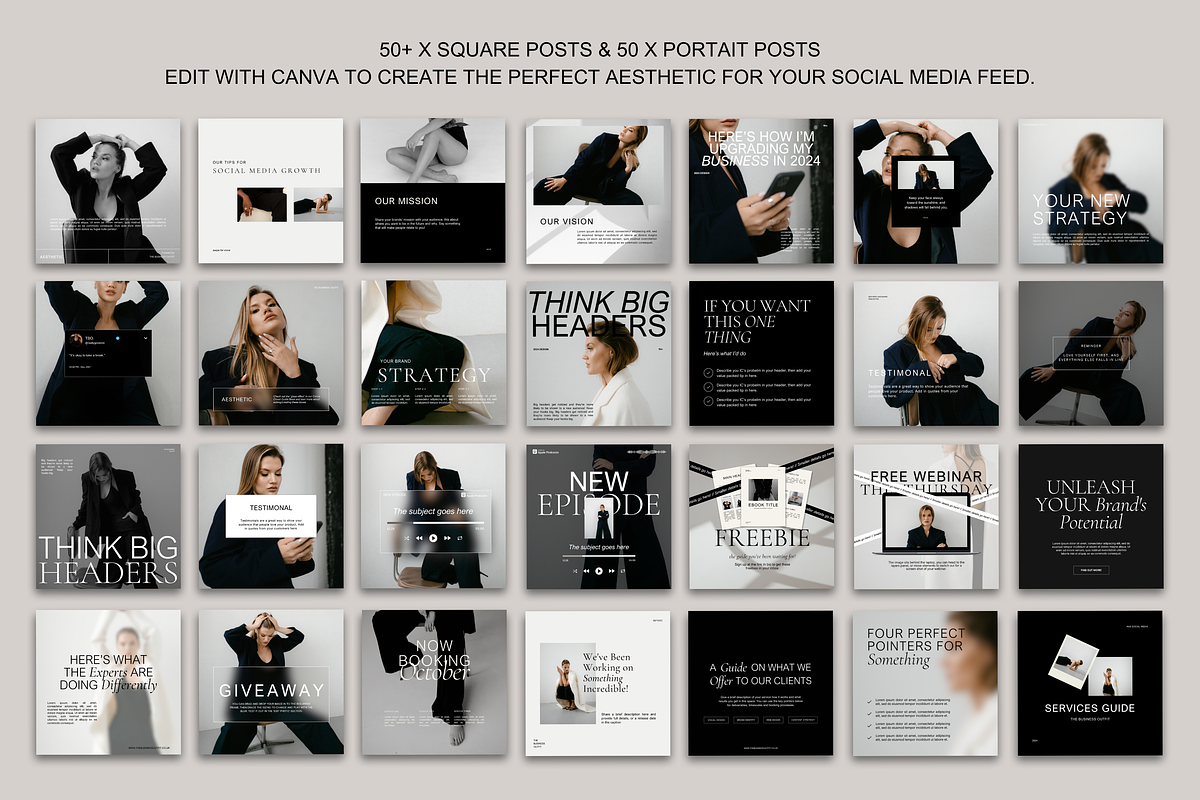 CANVA Minimal VOL 2 Instagram Posts, a Social Media Template by thebusinessoutfit (Photo 2 of 12)