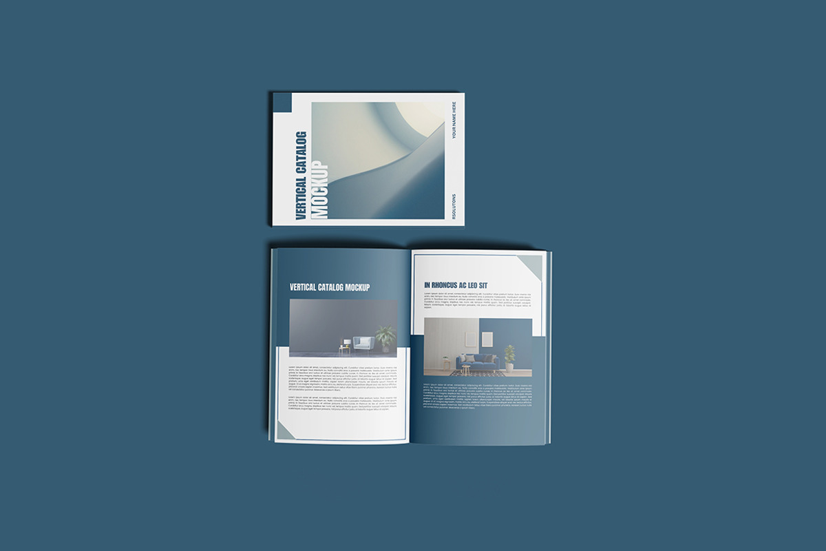 Vertical Catalog Mockup, a Mockup by seulangagraphic (Photo 2 of 5)