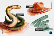 Watercolor Procreate Retro Brushes, a Brush Add-On by Spasibenko Art (Thumbnail 11 of 12)