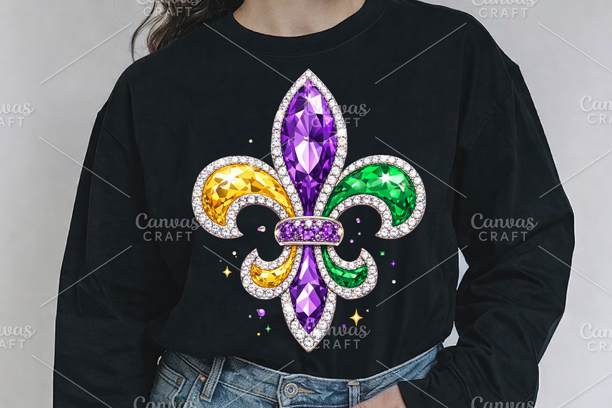 Fleur De Lis Mardi Gras PNG, an Illustration by Canvas Craft (Photo 4 of 6)