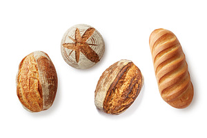 Pattern from freshly baked crunchy