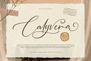 Calyvera – Quiet Signature Script, a Script Font by Inviline.co (Thumbnail 2 of 10)