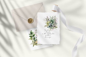 Watercolor Greenery Clipart