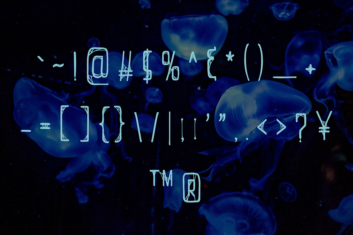 Thalassophobia, a Symbol Font by Bloodline (Photo 4 of 6)