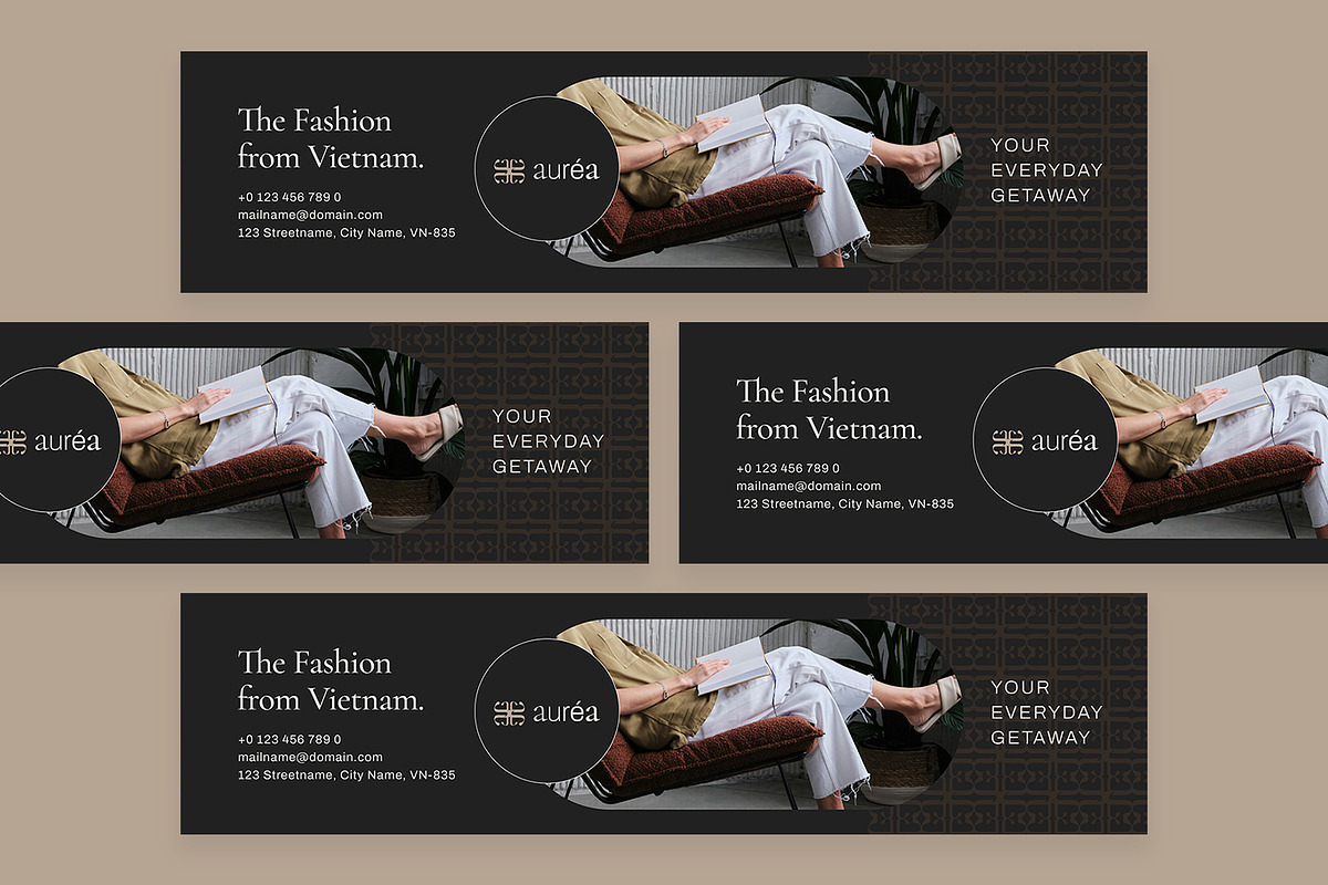 Aurea - Linkedin Banner, a Social Media Template by Fannan Studio (Photo 2 of 3)
