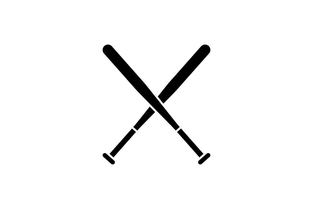 Baseball Bat Sport Icon, a Solid Icon by Buqancreative