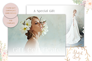 Gift Certificate Photo Card GC039, a Card Template by The Dutch Lady Designs (Thumbnail 1 of 5)