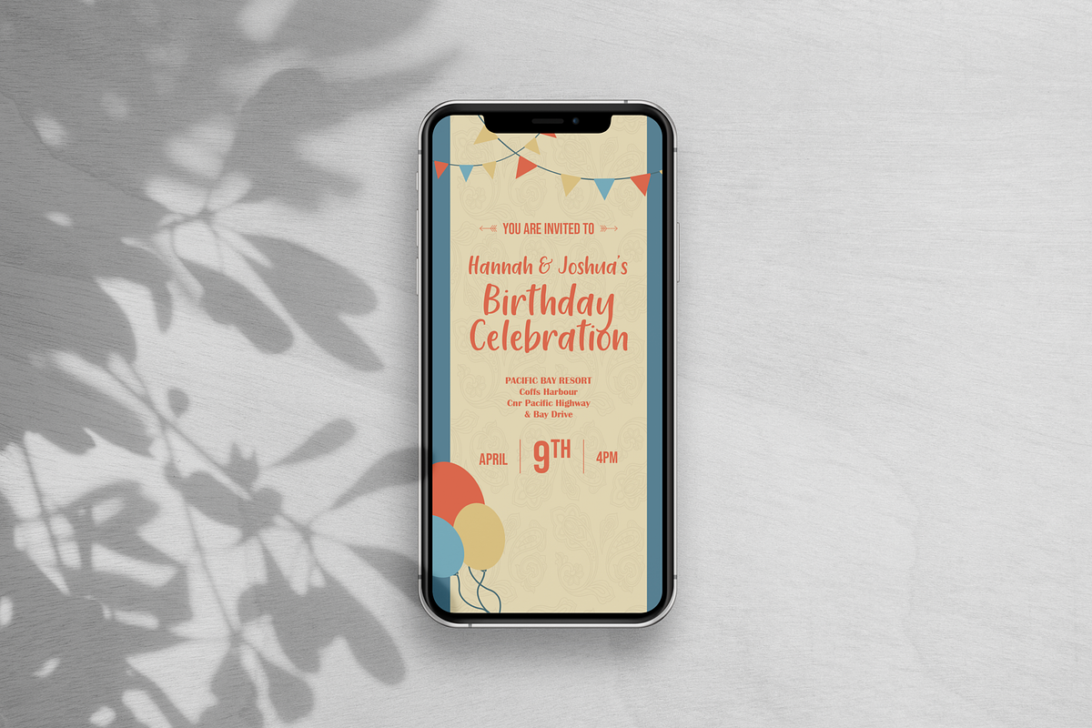 Kids Birthday Invitation Design, an Invitation Template by Starline Creative (Photo 2 of 4)