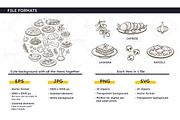 Italian Food Doodle Clip Art, a Food Illustration by insemar (Thumbnail 3 of 4)