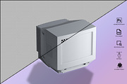Generic CRT Monitor Mockup, a Mockup by GraphicVil (Thumbnail 20 of 23)