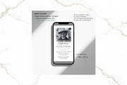 Digital Funeral Invitation CV FR005, a Social Media Template by TyphoonStudio (Thumbnail 2 of 5)