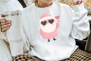 Pink Santa Valentines Clipart Bundle, an Illustration by Sublimation Artist (Thumbnail 4 of 6)
