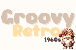 Groovy Retro 1960s - Handwritten, a Handwritten Font by Charmingbear59.design