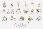 Watercolor Christmas Clipart, a Seasonal Illustration by Patishop Art (Thumbnail 6 of 8)