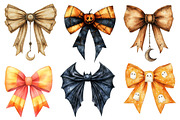 Halloween bow clipart, a Work Illustration by cherrydesign (Thumbnail 3 of 4)
