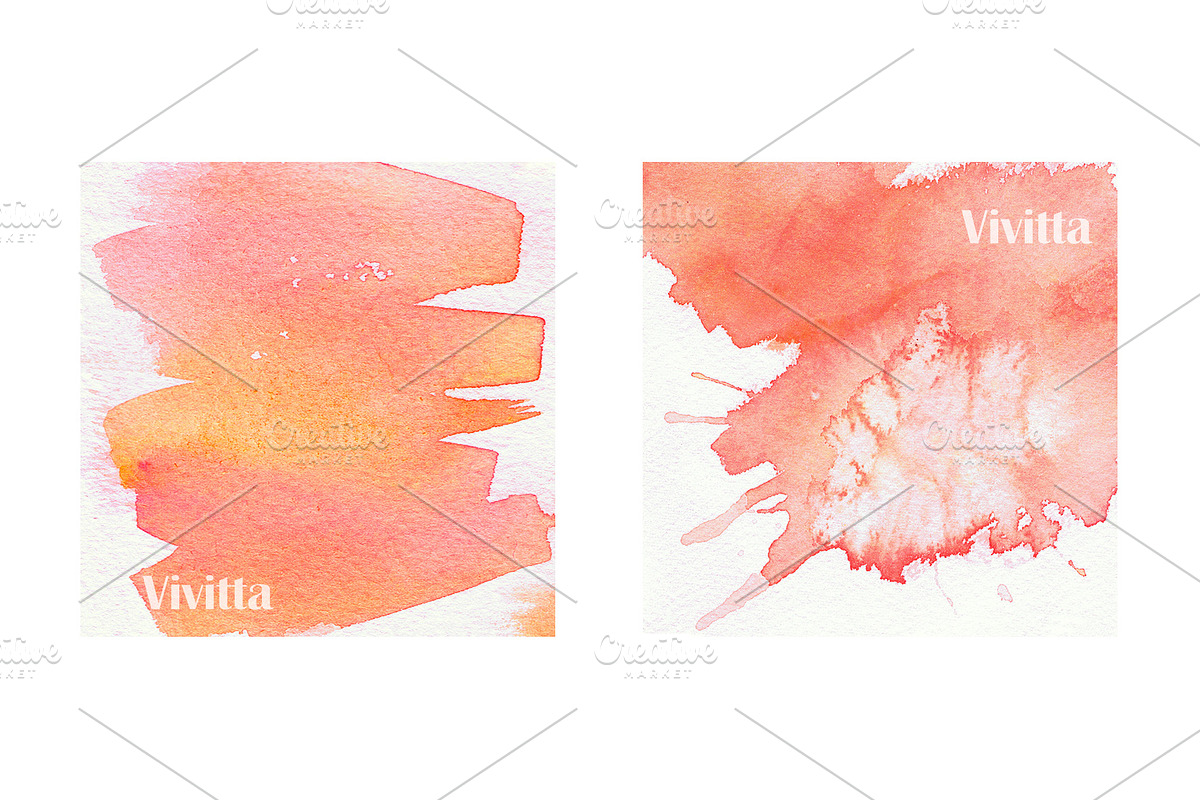 Living coral watercolor texture, a Texture Illustration by Vivitta (Photo 2 of 2)