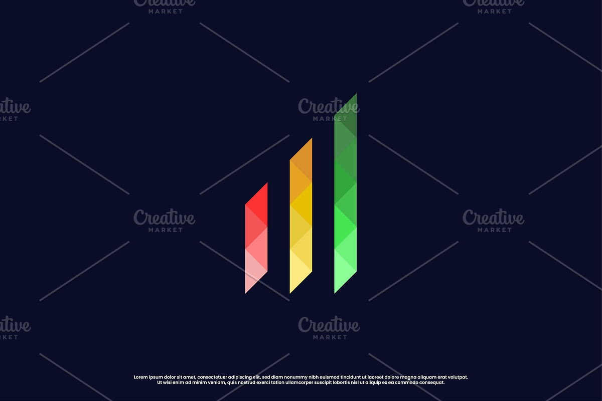 Mosaic Diagram Logo Design Icon, a Branding & Logo Template by Morvana Crew