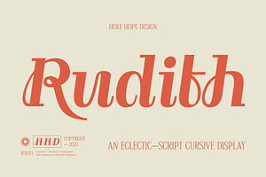 Rudith | Eclectic Script Cursive