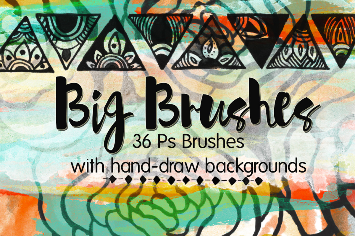 36 Big Photoshop Brushes, a Brush Add-On by Li Zamperini (Photo 1 of 4)