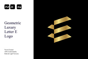 Geometric Luxury Letter E Logo, a Branding & Logo Template by Luxury Logos