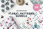 Floral Patterns Bundle 90% OFF, a Pattern Graphic by Spasibenko Art (Thumbnail 1 of 21)