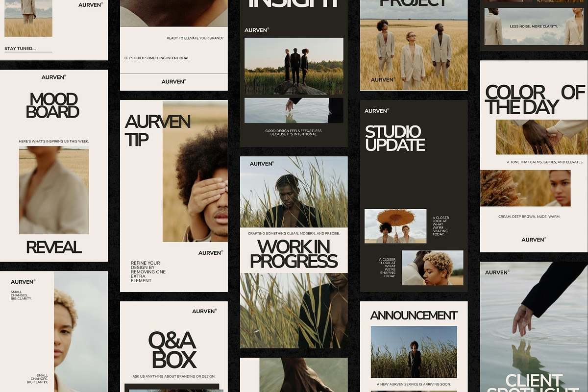 Aurven Modern Instagram Template Kit, a Social Media Template by ShowUp! Studio (Photo 5 of 7)
