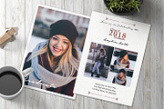Graduation Announcement Card, a Card Template by retrographix (Thumbnail 2 of 2)