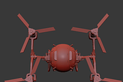 Sci Fi QuadCopter 3d model vray, a Cars & Vehicle 3D Model by konstantin.ermolaev (Thumbnail 3 of 7)