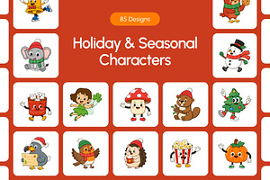 Holiday & Seasonal Characters Icons, an Emoji Icon by Brickclay
