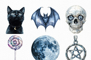 Silver Halloween Clipart, an Illustration by Craft Nest (Thumbnail 4 of 6)
