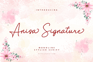 Anisa Signature Script Font