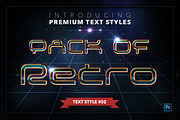 Retro #1 - 20 Text Styles, a Layer Style Add-On by Jonas Stensgaard (Thumbnail 3 of 23)