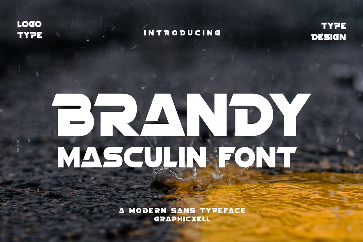 Brandy Sans Typeface, a Sans Serif Font by Graphicxell (Photo 1 of 5)