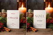 Rustic Christmas Card Mockup 5x7 in, an Advertising Mockup by Serenefeeling (Thumbnail 2 of 7)
