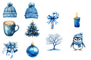 Cute Winter Clipart, an Illustration by Designworld (Thumbnail 2 of 5)
