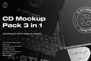 CD Mockup Pack 3 in 1, a Product Mockup by A-Studio (Thumbnail 1 of 18)