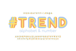 Colorful Retro 70s Alphabet, a Graphic by Pro_Vector