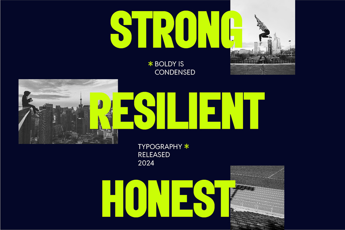 Boldy Grotesque | Condensed Font, a Sans Serif Font by ClevUs (Photo 2 of 13)