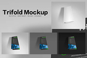 Trifold Mockups, a Mockup by alphadesign (Thumbnail 10 of 13)