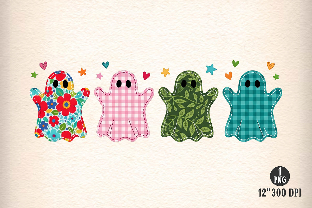 Preppy Spooky Season Floral Ghost, an Illustration by Dream Creation (Photo 1 of 5)