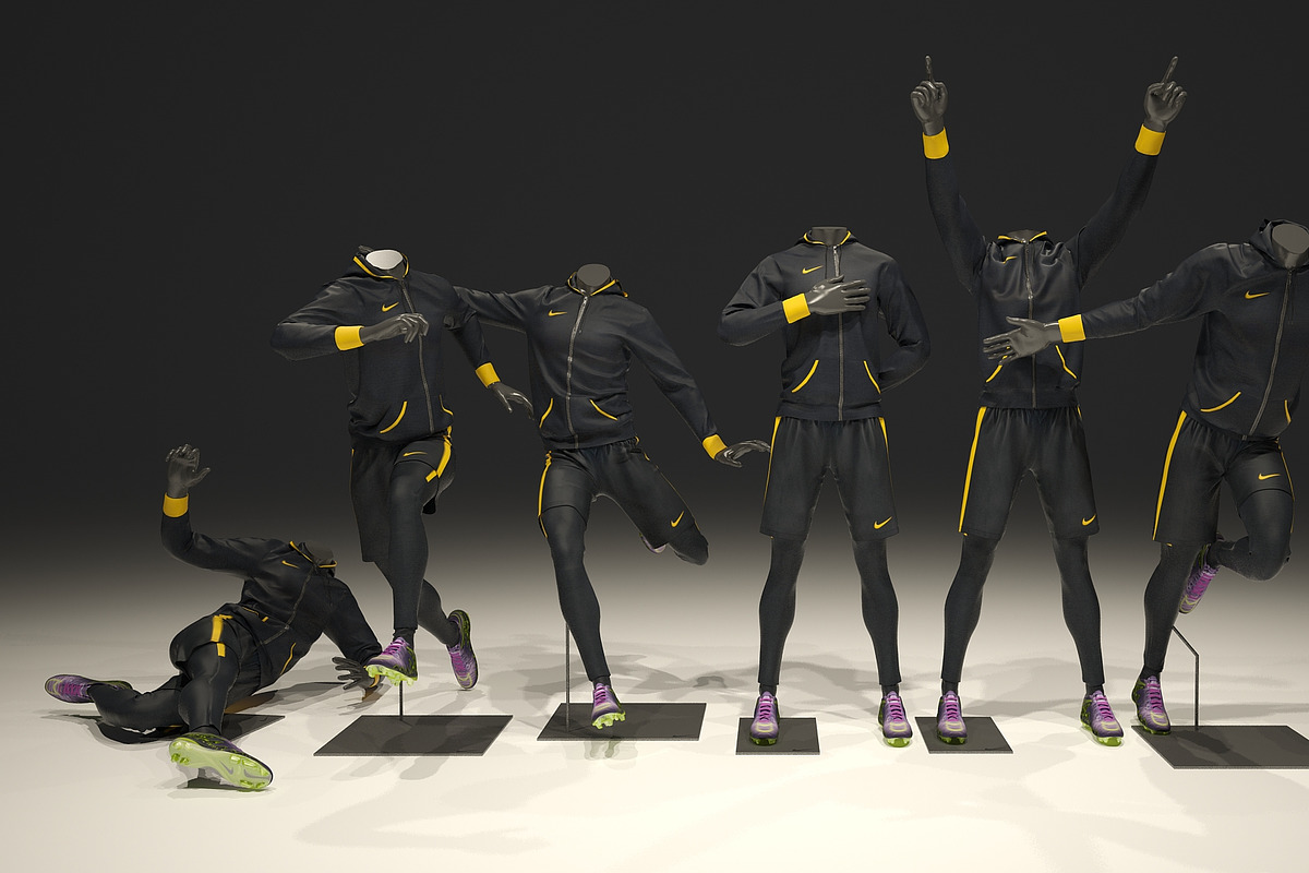 Male mannequin Football pack 3D, a Characters & Person 3D Model by mrGarret (Photo 3 of 17)